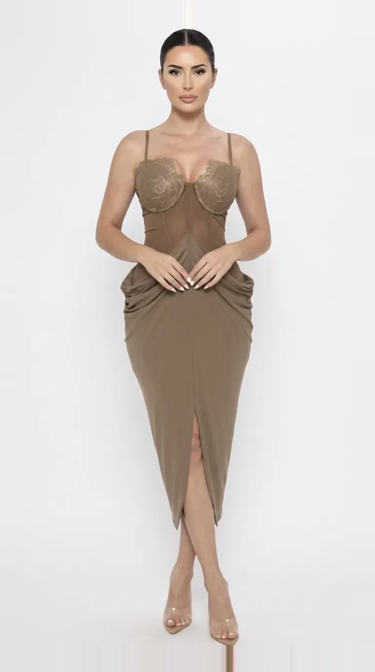 Vestido Avellana