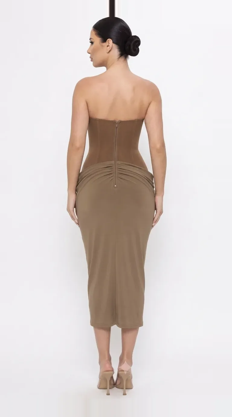 Vestido Avellana