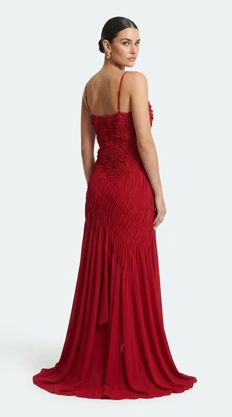 Vestido Borgoña