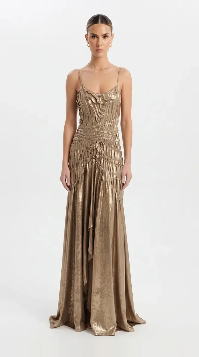 Vestido Champaña